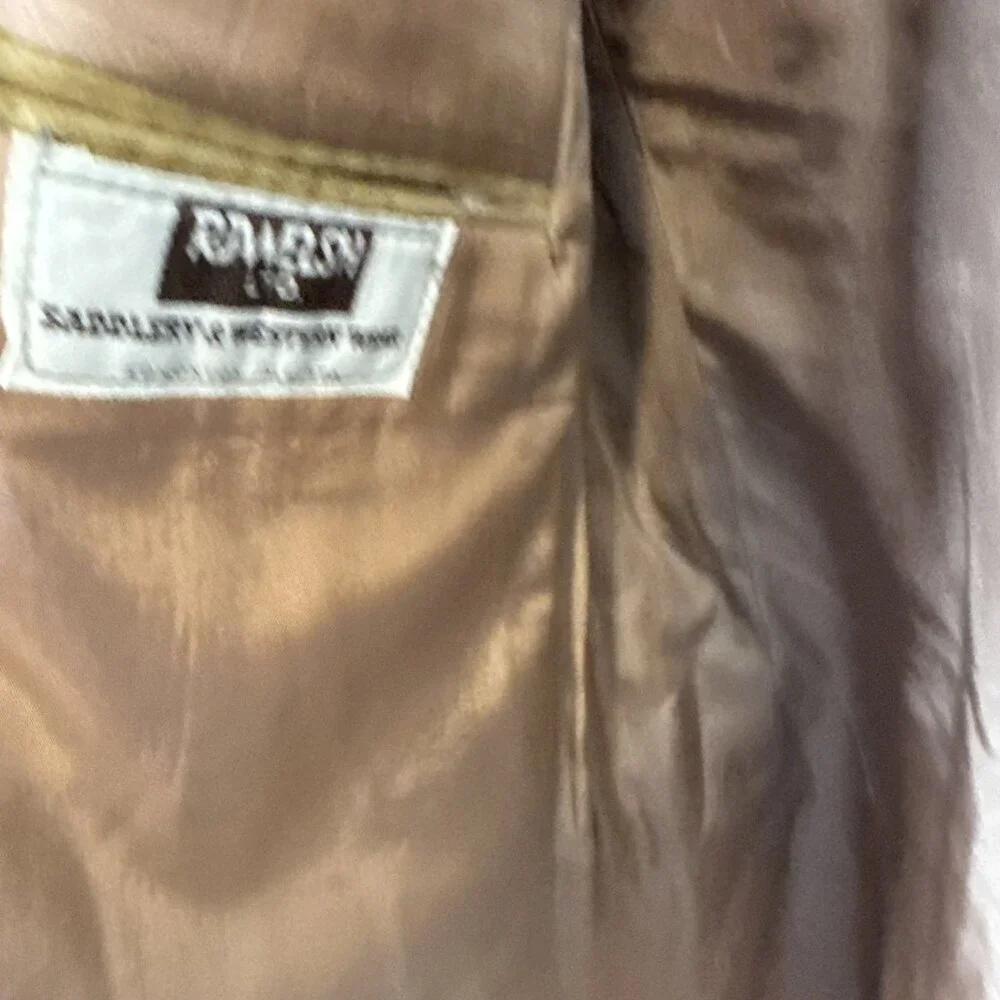 Vintage 1970s Men 42 Harrodale Tan Corduroy Western‎ Rodeo Blazer Sports Coat